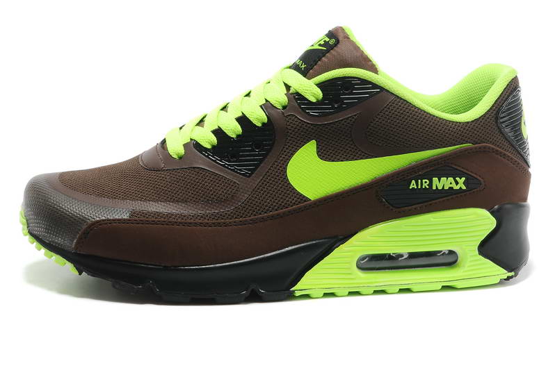Nike Air Max 90 Chaussures Hommes pre TAPE Marron Noir Vert (1)